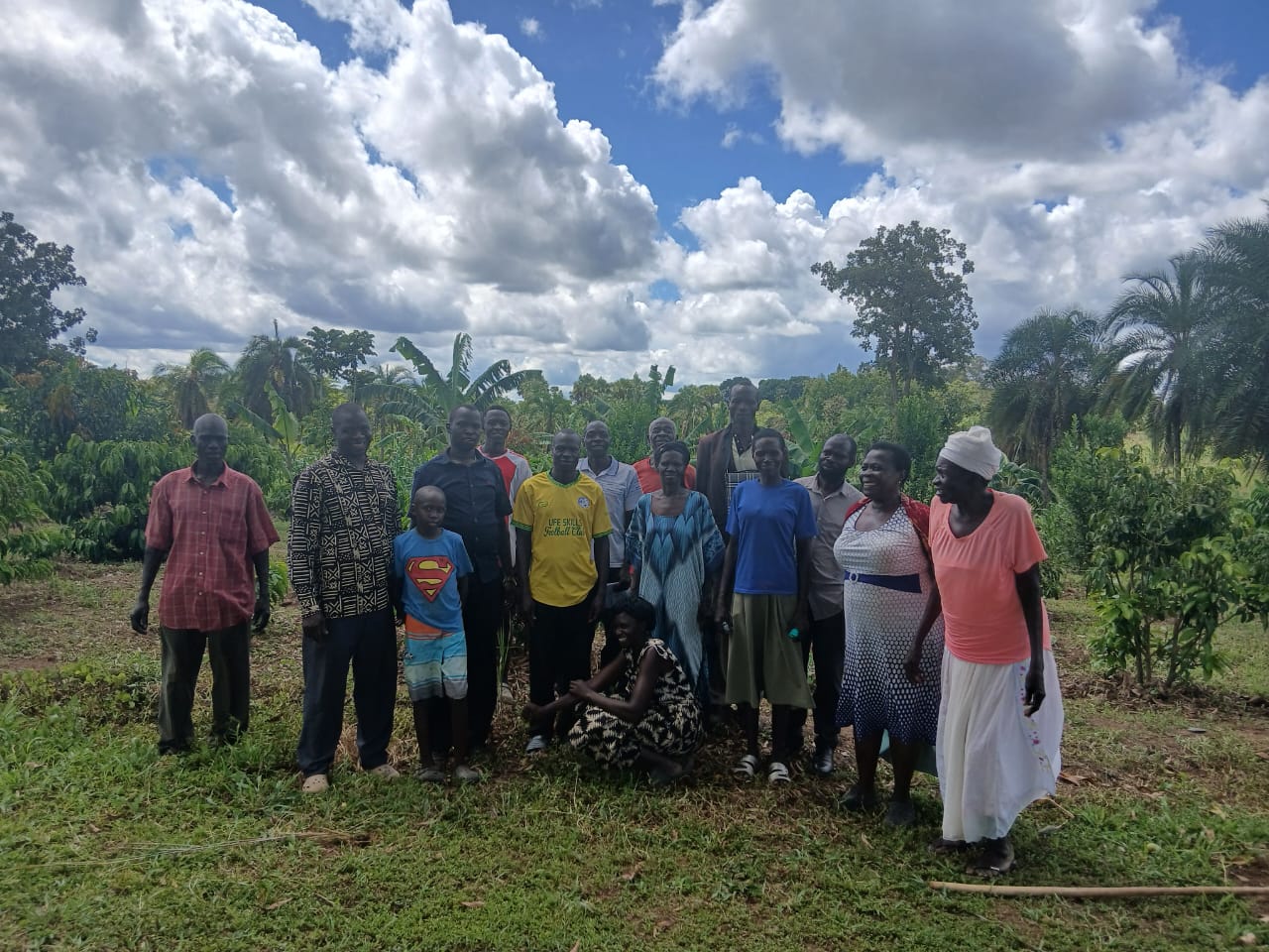 Farmer training session